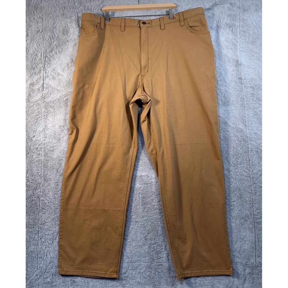 NEW Carhartt Men‎ 46x33 (tag 52) Relaxed Fit Rugged Flex Work Pants Golden Brown